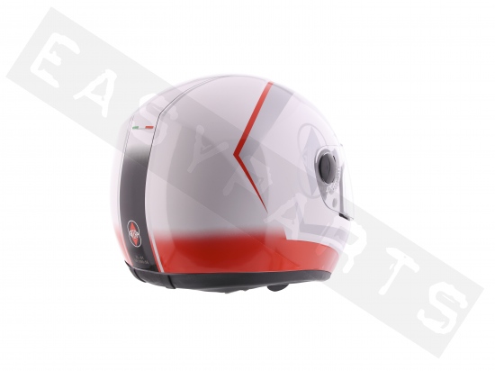 Piaggio Helm Integral GILERA Touring Weiß/ Schwarz/ Rot